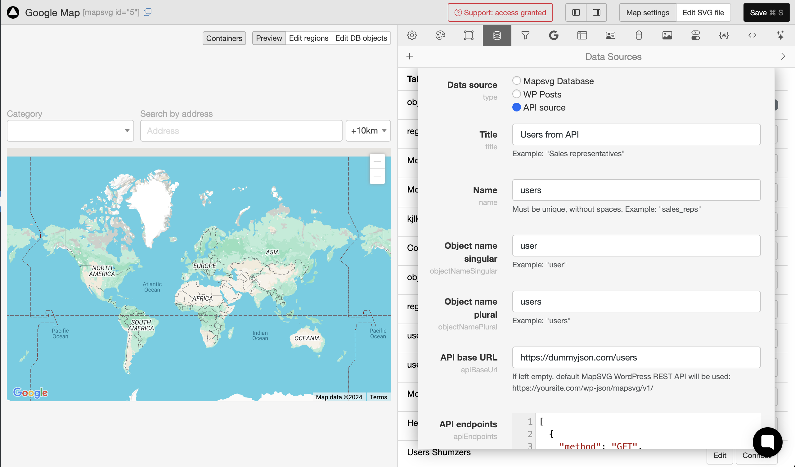 Add API data source