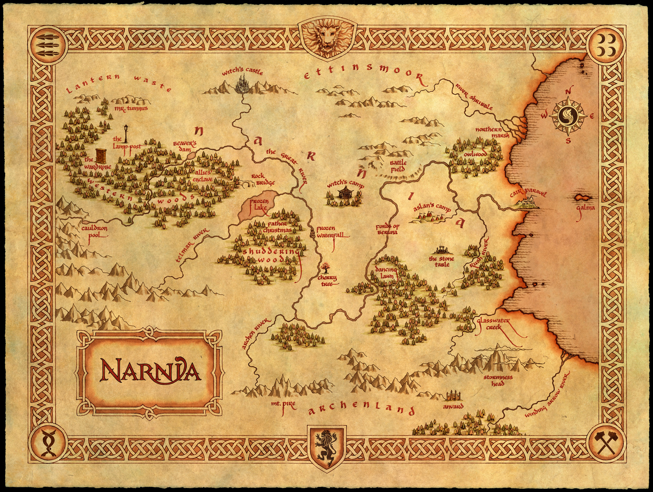 Narnia map