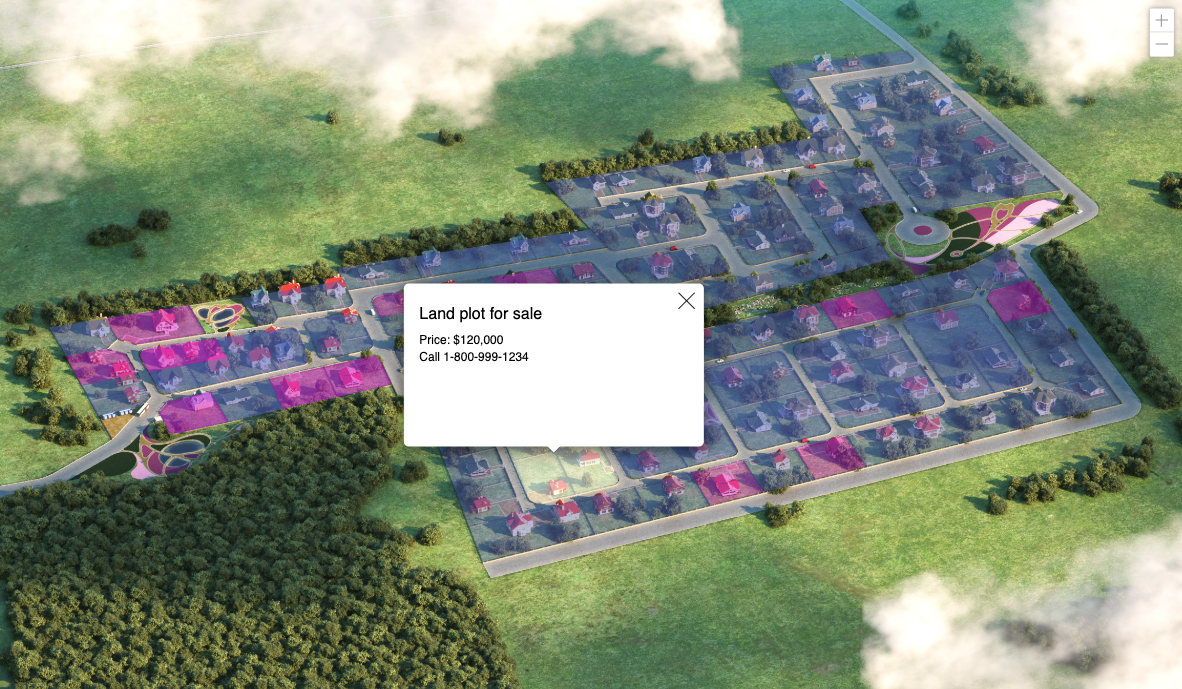 MapSVG WordPress map plugin real estate demo screenshot